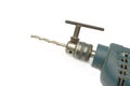 Closeup electrical drill,isolate Royalty Free Stock Photo