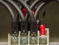 Closeup electrical wiring