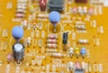 Closeup electronic circuit board Royalty Free Stock Photo