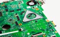 Closeup of electronic circuit board