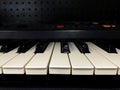 Electronic keyboard closeup Royalty Free Stock Photo