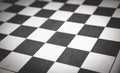 Closeup of empty chess board Royalty Free Stock Photo