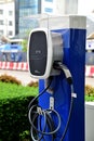 EV Charging Station for car battery chargers Concept to save fuel