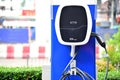 EV Charging Station for car battery chargers Concept to save fuel