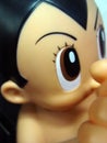 Closeup of the cartoon Astroboy