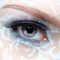 Closeup of eyezone bodyart