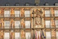 Closeup of the Casa De La Panaderia in Plaza Mayor - Madrid Spain Royalty Free Stock Photo