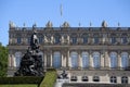 Closeup of the facade of castle Herrenchiemsee, Bavaria Royalty Free Stock Photo