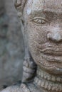 Closeup face Buddha sand sculpture