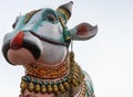 Closeup of face of Nandi, the bull.