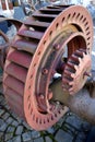 Closeup of feel Water Wheel Gears Royalty Free Stock Photo