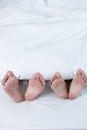 Closeup feet young couple Royalty Free Stock Photo