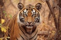 closeup of A female Bengal tigress in National Park