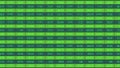 Closeup of figures changing in data cells, animated indices in electronic table