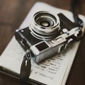 Closeup of film camera Royalty Free Stock Photo