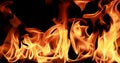 Closeup Fire flame abstract background Royalty Free Stock Photo