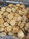 Closeup of fishballs, a popular Filipino street food and snack