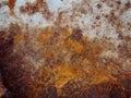 Flash rust on Zinc sheet, Galvanized sheets rough surface wall texture material background Royalty Free Stock Photo