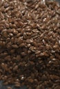 Closeup of Flax Seeds Royalty Free Stock Photo