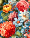 Closeup of flowers with blue background: Tristan\'s cute, exquisi