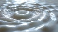 Closeup of fluid ripples and swirls on a rough uneven surface