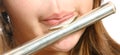 Closeup Flute Blowing