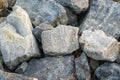 Closeup focus shot of a group of boulders during daytime
