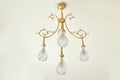 Closeup of four arm lighting fixture for ceiling Royalty Free Stock Photo