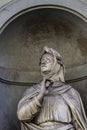 Francesco Petrarca monument in Florence