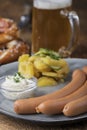 Frankfurter sausages Royalty Free Stock Photo