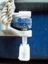 Closeup of Freight Container Bolt Seal for Securit