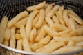 french fries in a deep fryer Royalty Free Stock Photo