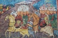 Closeup of fresco, monastry of Moldovita