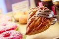 Closeup on apple turnovers in french pastry Royalty Free Stock Photo