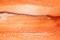 Closeup fresh norwegian salmon fillet fish on professional restaurant kitchen. Textured background. Concept carving fish, cooking Royalty Free Stock Photo