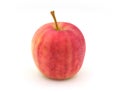 Closeup fresh single gala apple Royalty Free Stock Photo