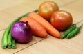 Closeup of fresh vegetables Royalty Free Stock Photo