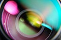 Closeup front of lens Royalty Free Stock Photo