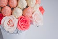 Closeup of fruit bouquet decoration