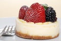 Closeup fruit cheesecake