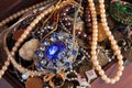 Closeup of full treasure chest Royalty Free Stock Photo