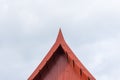 Thai style house gable roof.