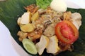 Closeup of gado-gado, Indonesian salad dish Royalty Free Stock Photo