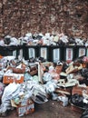 Garbage collection in wuhan city, china