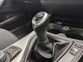 Closeup of a gear stick on a manual transmission car Royalty Free Stock Photo