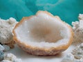 Closeup of a geode crystal formation Royalty Free Stock Photo
