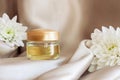 Closeup of luxury beauty moisturizing cosmetics. Body care concept Royalty Free Stock Photo