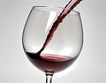 Closeup of a glass wine thief for sampling on white background Royalty Free Stock Photo