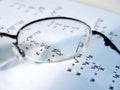 Closeup of Glasses Len Royalty Free Stock Photo