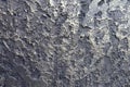 Closeup of gray and gold wall with decorative stucco finish Royalty Free Stock Photo